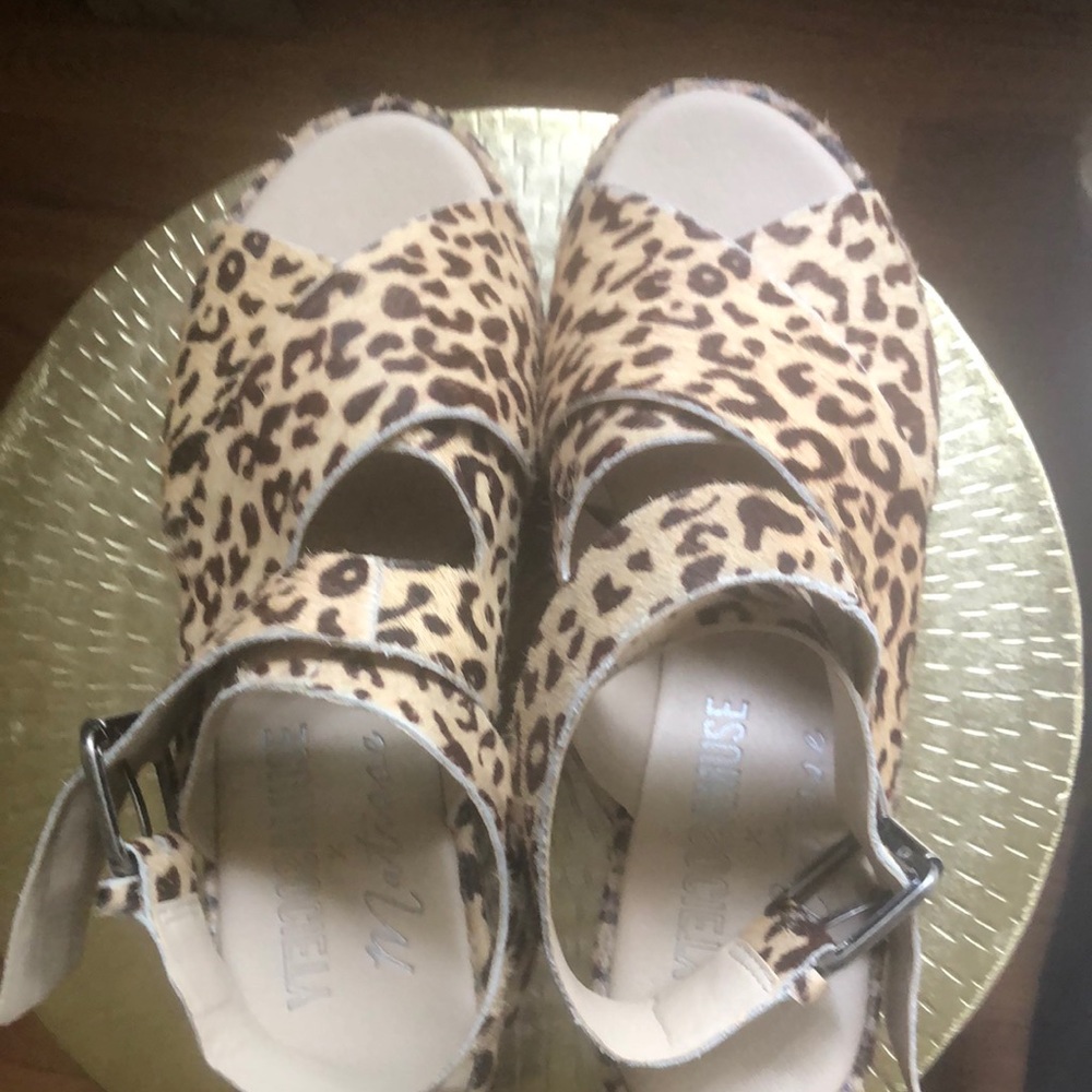 Wedge sandals with ankle strap